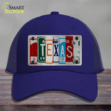 Texas License Plate Art Novelty License Plate Hat Mesh / Royal Blue