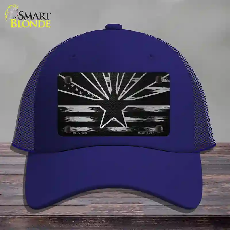 Arizona Carbon Fiber Novelty License Plate Hat Mesh / Royal Blue