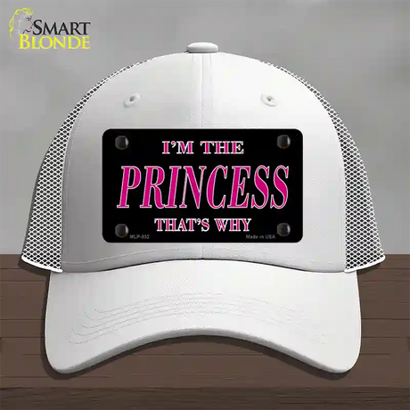 Princess Thats Why Novelty License Plate Hat Mesh / White