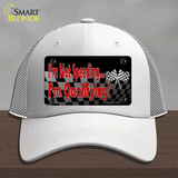 Im Qualifying Novelty License Plate Hat Mesh / White