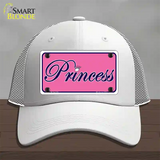 Pink Princess Tiara Novelty License Plate Hat Mesh / White