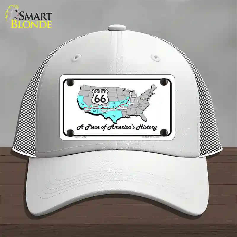 A Piece Of History Novelty License Plate Hat Mesh / White