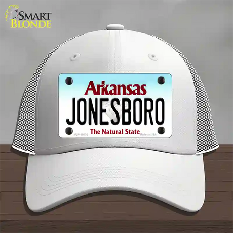 Jonesboro Arkansas Novelty License Plate Hat Mesh / White