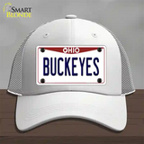 Buckeyes Ohio Novelty License Plate Hat Mesh / White