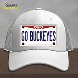 Go Buckeyes Ohio Novelty License Plate Hat Mesh / White