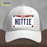 Hottie Ohio Novelty License Plate Hat Mesh / White