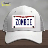 Zombie Ohio Novelty License Plate Hat Mesh / White