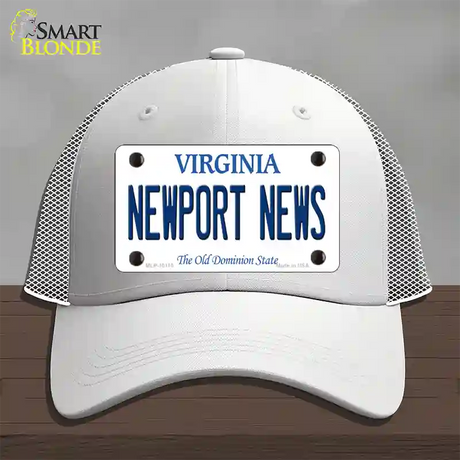 Newport News Virginia Novelty License Plate Hat Mesh / White