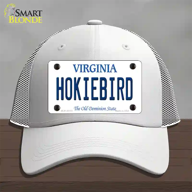 Hokiebird Virginia Novelty License Plate Hat Mesh / White