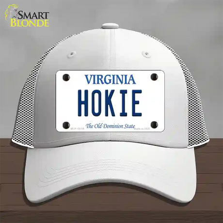 Hokie Virginia Novelty License Plate Hat Mesh / White