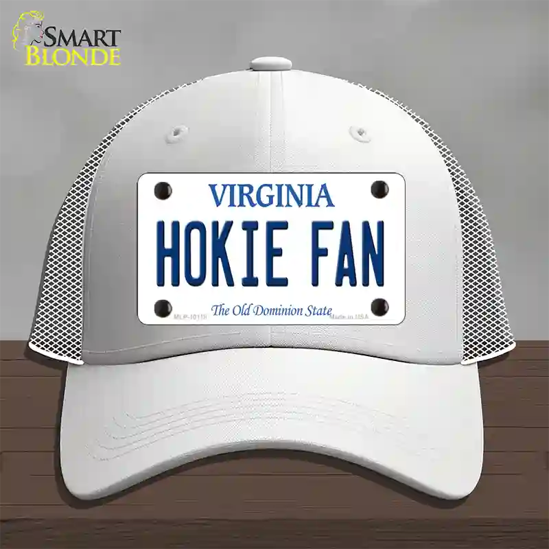 Hokie Fan Virginia Novelty License Plate Hat Mesh / White