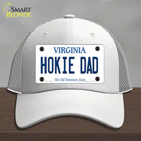 Hokie Dad Virginia Novelty License Plate Hat Mesh / White