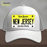 New Jersey Garden State Novelty License Plate Hat Mesh / White