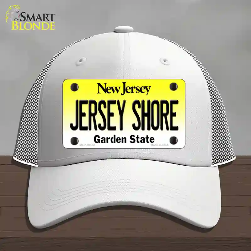 Jersey Shore New Jersey Novelty License Plate Hat Mesh / White