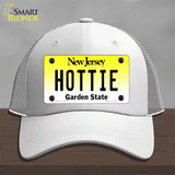 Hottie New Jersey Novelty License Plate Hat Mesh / White