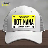 Hot Mama New Jersey Novelty License Plate Hat Mesh / White