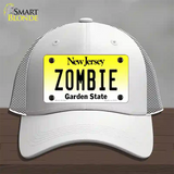 Zombie New Jersey Novelty License Plate Hat Mesh / White