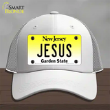 Jesus New Jersey Novelty License Plate Hat Mesh / White