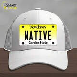 Native New Jersey Novelty License Plate Hat Mesh / White