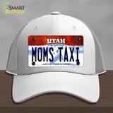 Moms Taxi Utah Novelty License Plate Hat Mesh / White