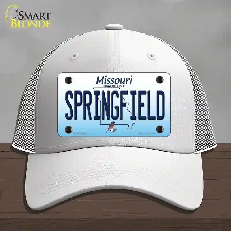 Springfield Missouri Novelty License Plate Hat Mesh / White