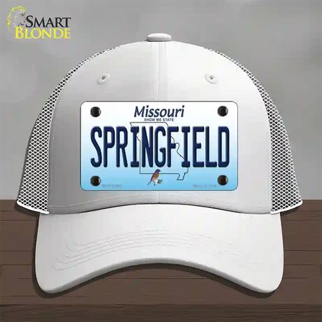 Springfield Missouri Novelty License Plate Hat Mesh / White