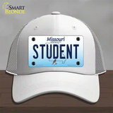 Student Missouri Novelty License Plate Hat Mesh / White