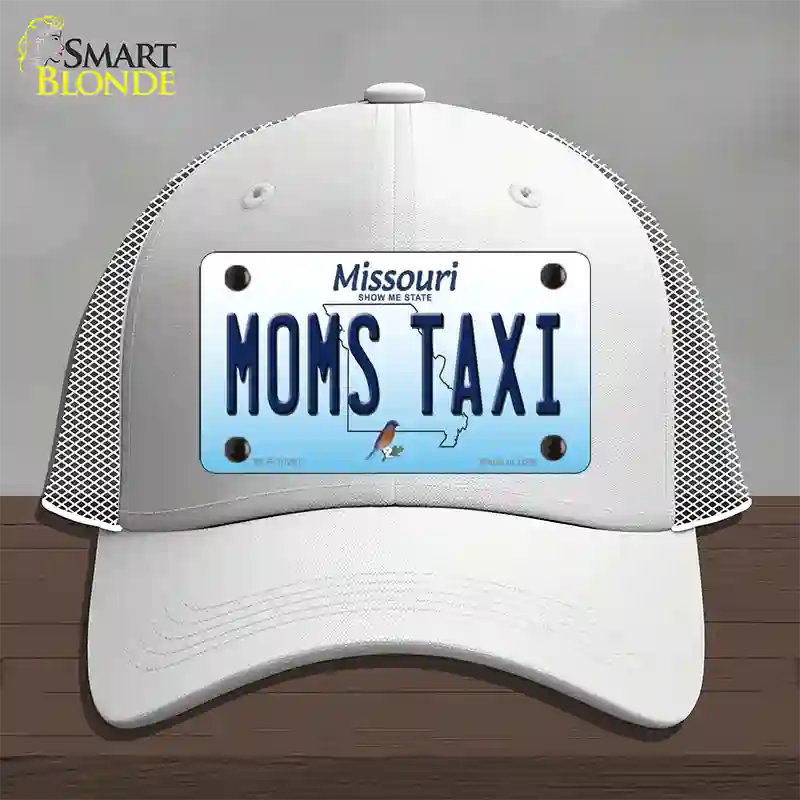 Moms Taxi Missouri Novelty License Plate Hat Mesh / White