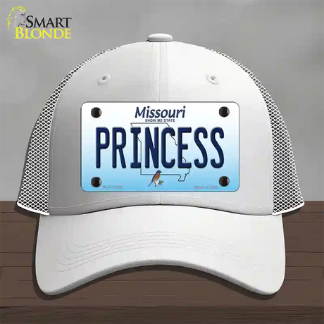 Princess Missouri Novelty License Plate Hat Mesh / White