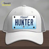 Hunter Missouri Novelty License Plate Hat Mesh / White