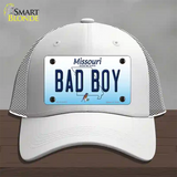 Bad Boy Missouri Novelty License Plate Hat Mesh / White