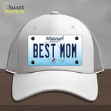 Best Mom Missouri Novelty License Plate Hat Mesh / White