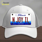 N Joy IL Illinois Novelty License Plate Hat Mesh / White