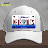 Metropolis Illinois Novelty License Plate Hat Mesh / White