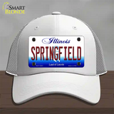 Springfield Illinois Novelty License Plate Hat Mesh / White