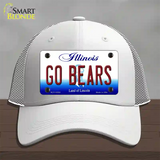 Go Bears Illinois Novelty License Plate Hat Mesh / White