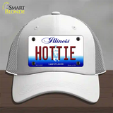 Hottie Illinois Novelty License Plate Hat Mesh / White