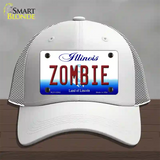 Zombie Illinois Novelty License Plate Hat Mesh / White