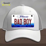 Bad Boy Illinois Novelty License Plate Hat Mesh / White