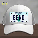 Bend Oregon Novelty License Plate Hat Mesh / White