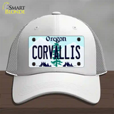 Corvallis Oregon Novelty License Plate Hat Mesh / White