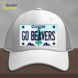 Go Beavers Oregon Novelty License Plate Hat Mesh / White