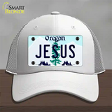 Jesus Oregon Novelty License Plate Hat Mesh / White