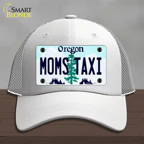 Moms Taxi Oregon Novelty License Plate Hat Mesh / White