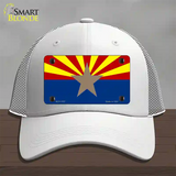 Arizona Big Star State Flag Novelty License Plate Hat Mesh / White