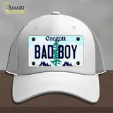 Bad Boy Oregon Novelty License Plate Hat Mesh / White