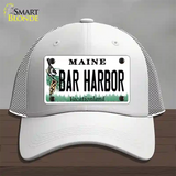 Bar Harbor Maine Novelty License Plate Hat Mesh / White