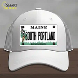 South Portland Maine Novelty License Plate Hat Mesh / White