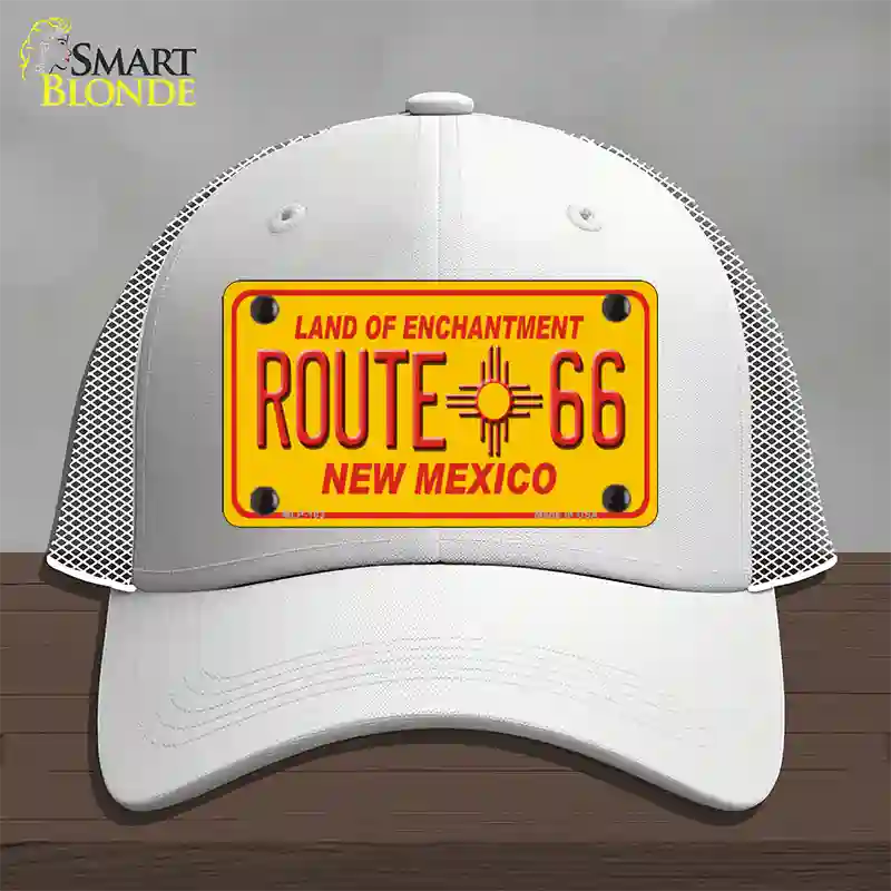 Route 66 New Mexico Novelty License Plate Hat Mesh / White