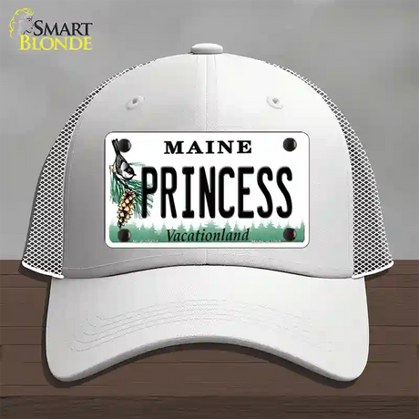 Princess Maine Novelty License Plate Hat Mesh / White